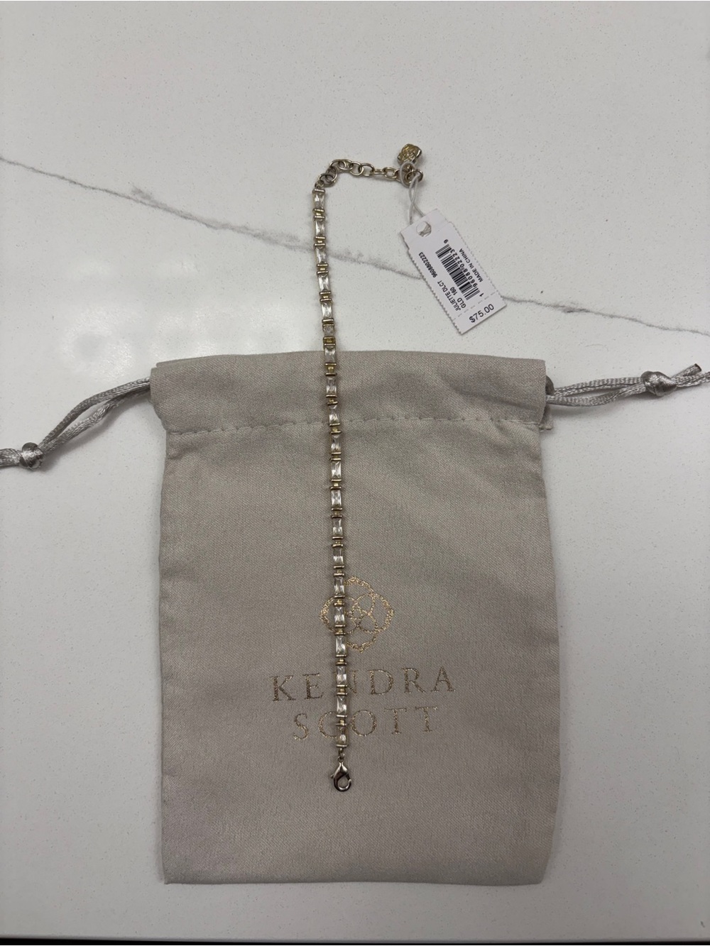 Kendra Scott Gold Juliette Crystal Bracelet